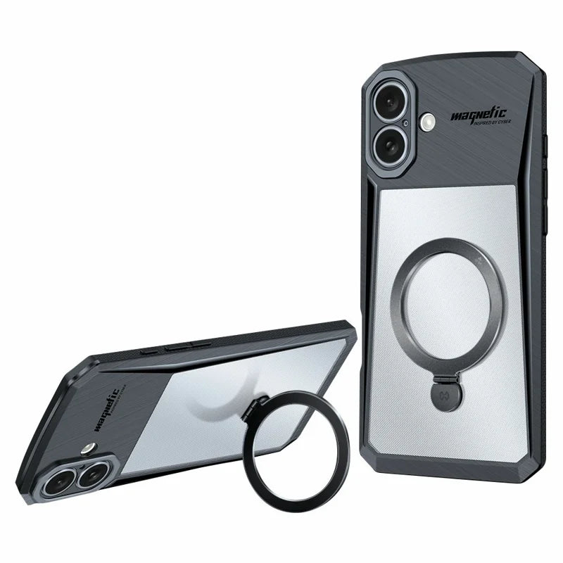 XUNDD For iPhone 16 Plus Case Compatible with MagSafe Kickstand  PC+TPU Phone Cover