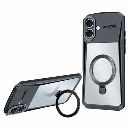 XUNDD For iPhone 16 Plus Case Compatible with MagSafe Kickstand  PC+TPU Phone Cover