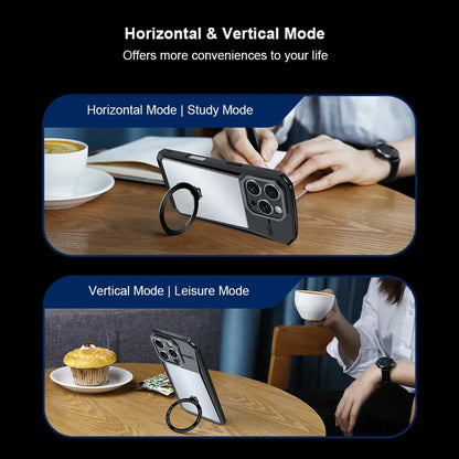 XUNDD For iPhone 16 Plus Case Compatible with MagSafe Kickstand  PC+TPU Phone Cover