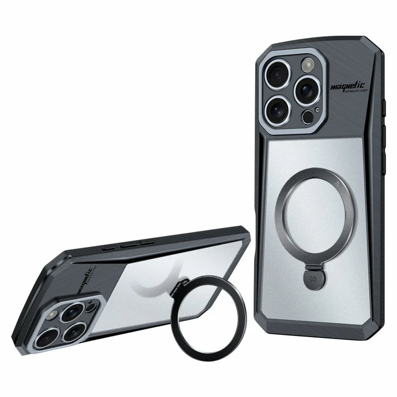 XUNDD For iPhone 16 Pro Case Compatible with MagSafe Kickstand  PC+TPU Phone Cover