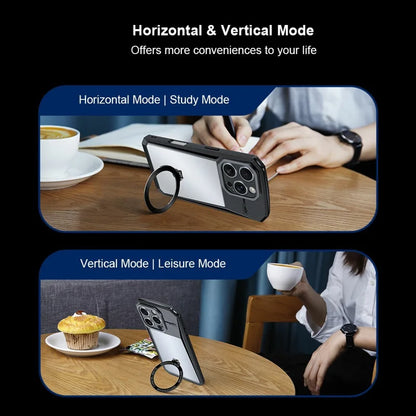 XUNDD For iPhone 16 Pro Case Compatible with MagSafe Kickstand  PC+TPU Phone Cover