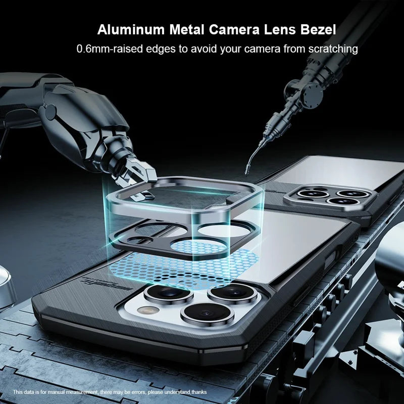 XUNDD Cyber Series for iPhone 16 Pro Max Case Acrylic + TPU Scratch Resistant Back Cover