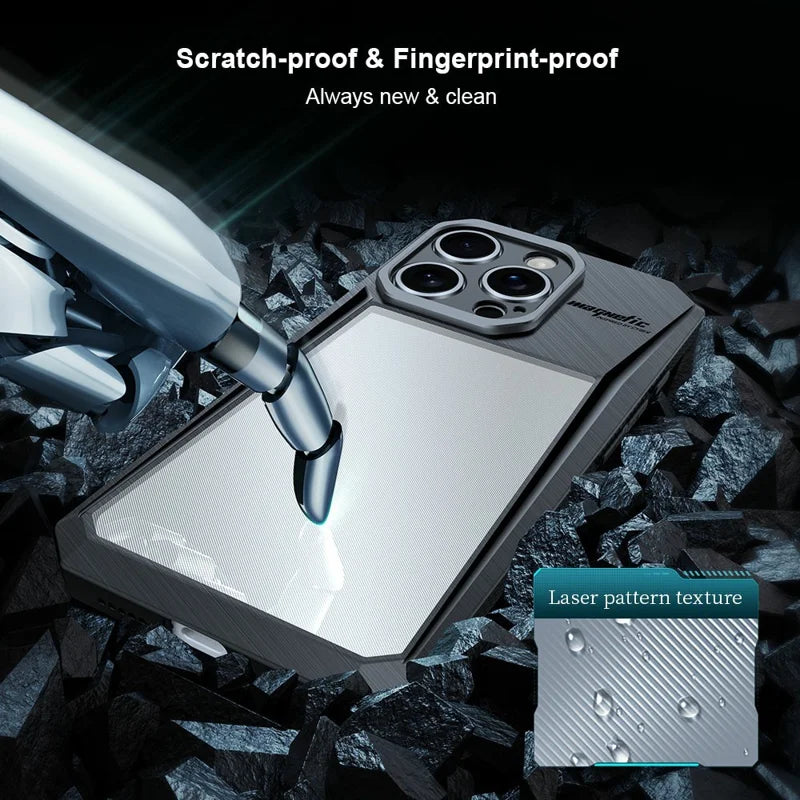 XUNDD Cyber Series for iPhone 16 Pro Max Case Acrylic + TPU Scratch Resistant Back Cover