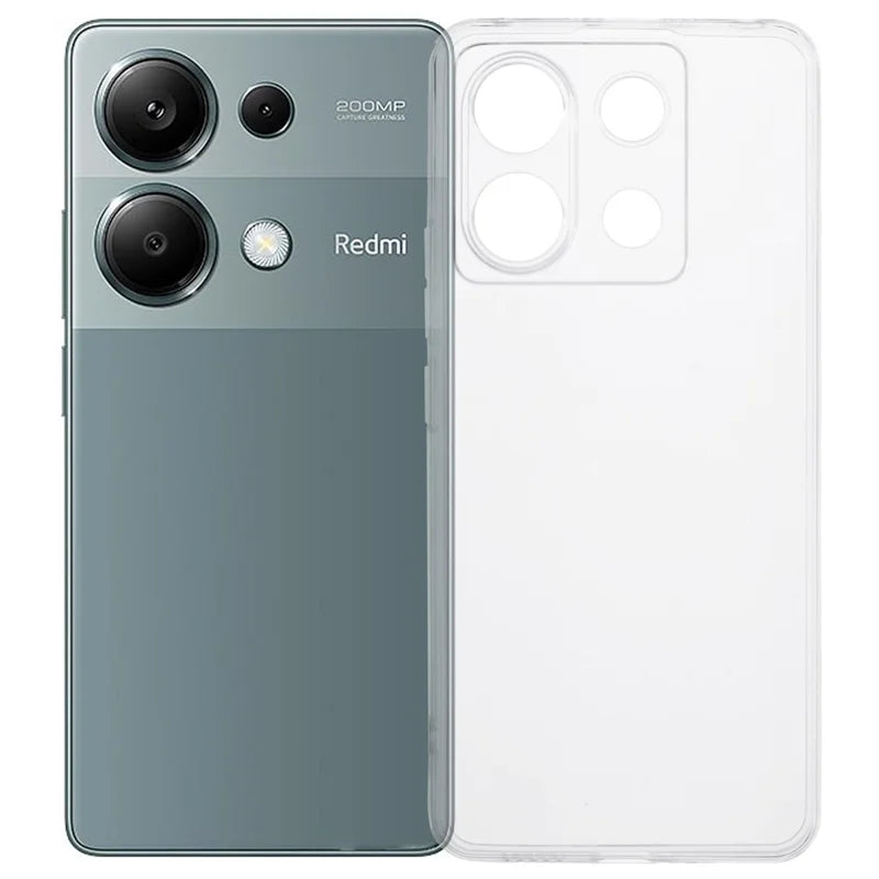 For Xiaomi Redmi Note 13 Pro 4G / Poco M6 Pro 4G Shockproof Case 1.5mm Thickness Clear TPU Phone Cover