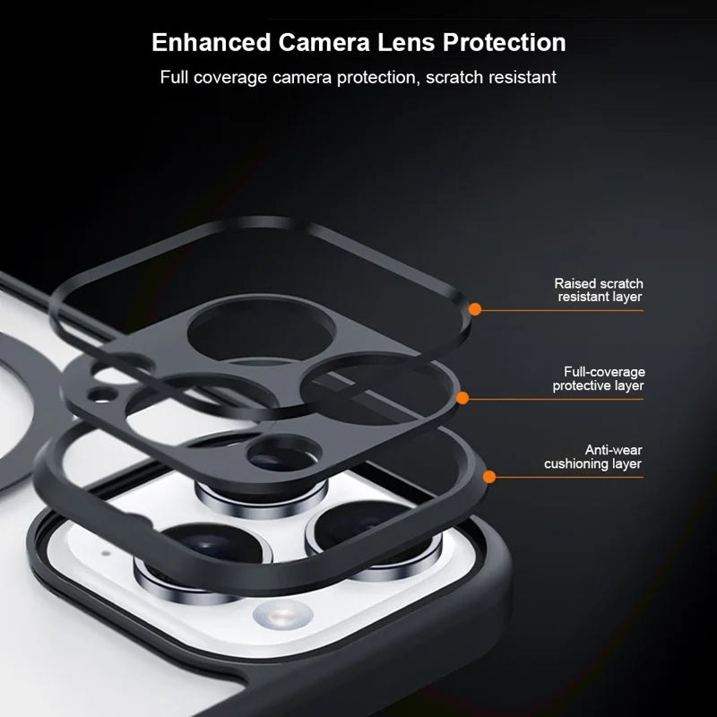 XUNDD XDD-0007 For iPhone 16 Pro Case Compatible with MagSafe TPU+PC Matte Phone Cover