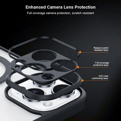 XUNDD XDD-0007 For iPhone 16 Pro Case Compatible with MagSafe TPU+PC Matte Phone Cover