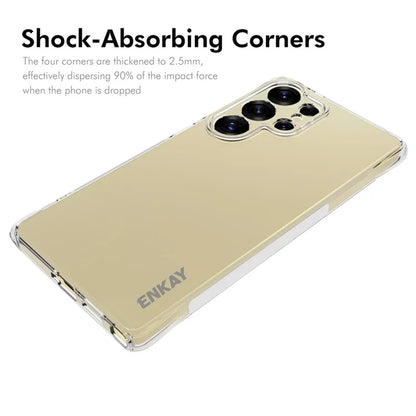 For Samsung Galaxy S25 Ultra Clear Phone Case ENKAY HAT PRINCE Shockproof Anti-Slip TPU Cover
