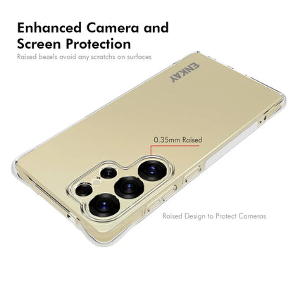 For Samsung Galaxy S25 Ultra Clear Phone Case ENKAY HAT PRINCE Shockproof Anti-Slip TPU Cover