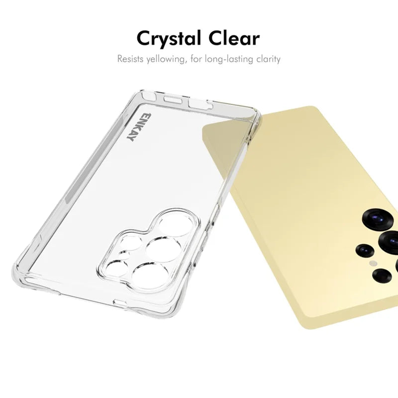 For Samsung Galaxy S25 Ultra Clear Phone Case ENKAY HAT PRINCE Shockproof Anti-Slip TPU Cover