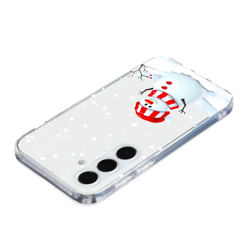 For Samsung Galaxy A16 5G / A16 4G Case Christmas Pattern Print Soft TPU Phone Protector