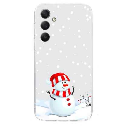 For Samsung Galaxy A16 5G / A16 4G Case Christmas Pattern Print Soft TPU Phone Protector