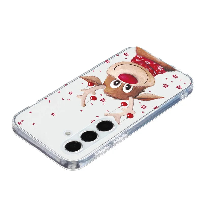 For Samsung Galaxy A16 5G / A16 4G Case Christmas Pattern Print Soft TPU Phone Protector