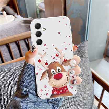 For Samsung Galaxy A16 5G / A16 4G Case Christmas Pattern Print Soft TPU Phone Protector