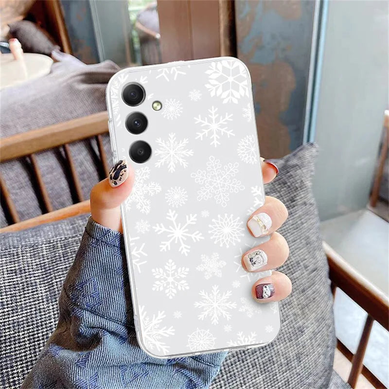 For Samsung Galaxy A16 5G / A16 4G Case Christmas Pattern Print Soft TPU Phone Protector