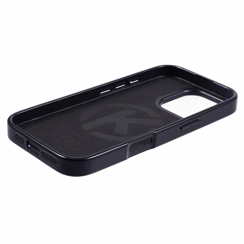 KIGC For iPhone 16 Pro Max Case Compatible with MagSafe Crocodile Texture PU+PC+TPU Electroplating Phone Cover