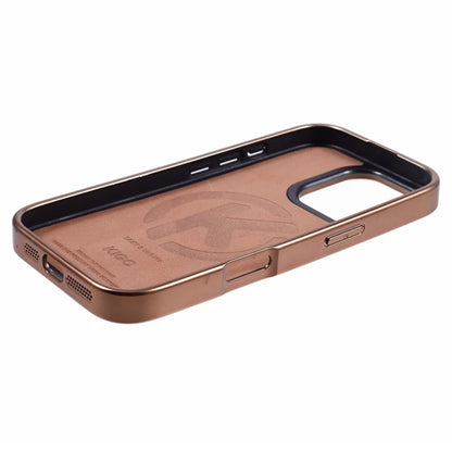 KIGC For iPhone 16 Pro Max Case Compatible with MagSafe Crocodile Texture PU+PC+TPU Electroplating Phone Cover