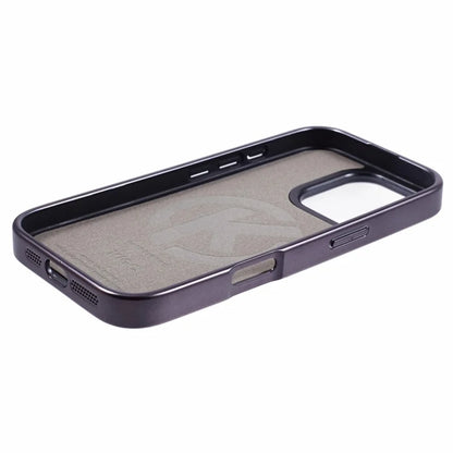 KIGC For iPhone 16 Pro Max Case Compatible with MagSafe Crocodile Texture PU+PC+TPU Electroplating Phone Cover