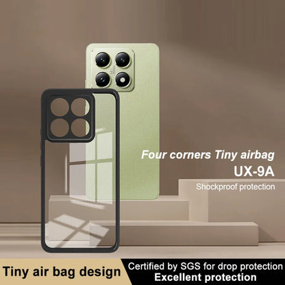 IMAK UX-9A Series for Xiaomi 14T Clear Case TPU+PC Phone Cover Reinforced Corners