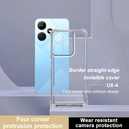 IMAK UX-4 Series for Infinix Hot 30i / Hot 30i NFC X669C X669D Case Straight Frame Four Corner Shockproof Clear TPU Cover