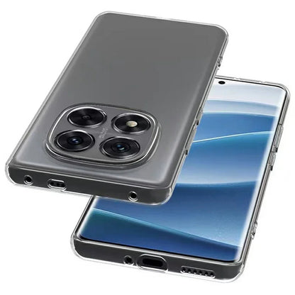 For Xiaomi Redmi Note 14 Pro+ 5G Clear Phone Case Ultra-Thin Flexible TPU Back Cover