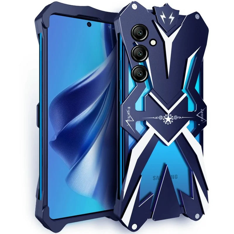 For Samsung Galaxy S24+ Case Shockproof Aluminum Alloy Phone Back Cover