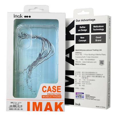 IMAK For iPhone 16 Pro Max Clear Case Compatible with MagSafe Shockproof PC+TPU Phone Cover