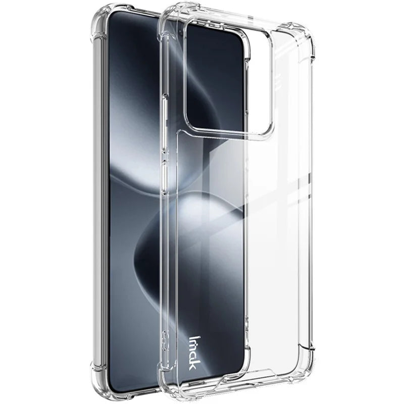 IMAK For Xiaomi 14T Pro Case PC+TPU Shockproof Clear Phone Cover