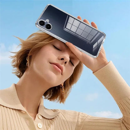 For Samsung Galaxy A06 Case TPU Clear Phone Cover + 3PCS Tempered Glass Screen Film 2.5D Arc Edge