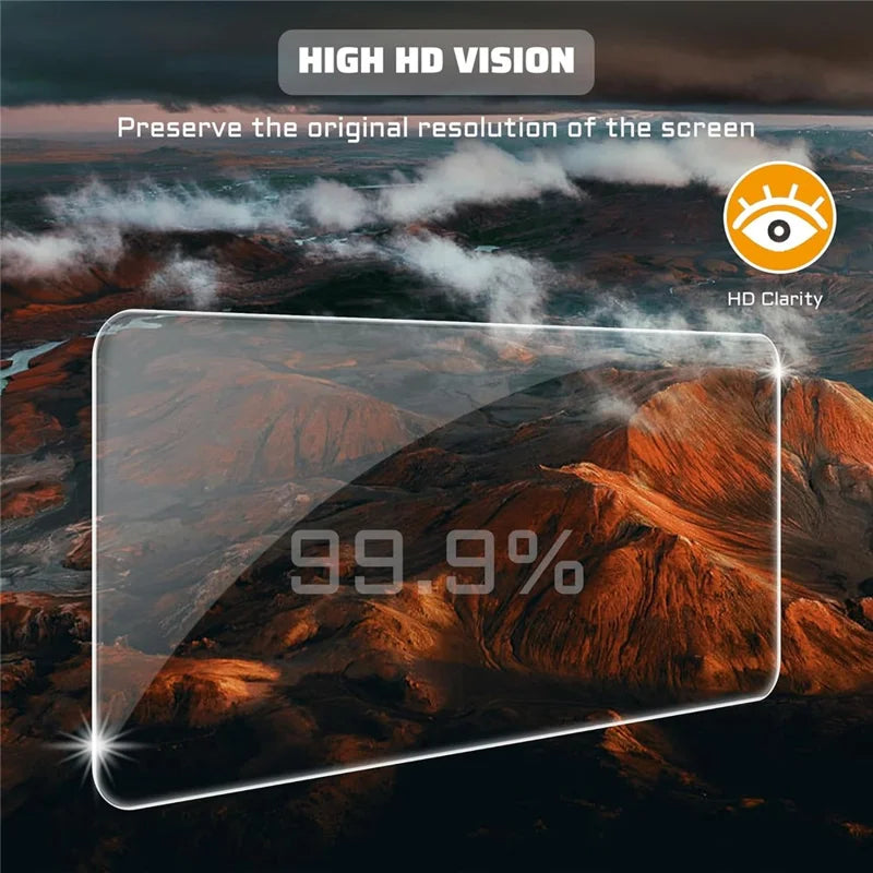 For Samsung Galaxy S23 FE Clear TPU Anti-Scratch Phone Case + 2.5D Arc Edge Screen Protector