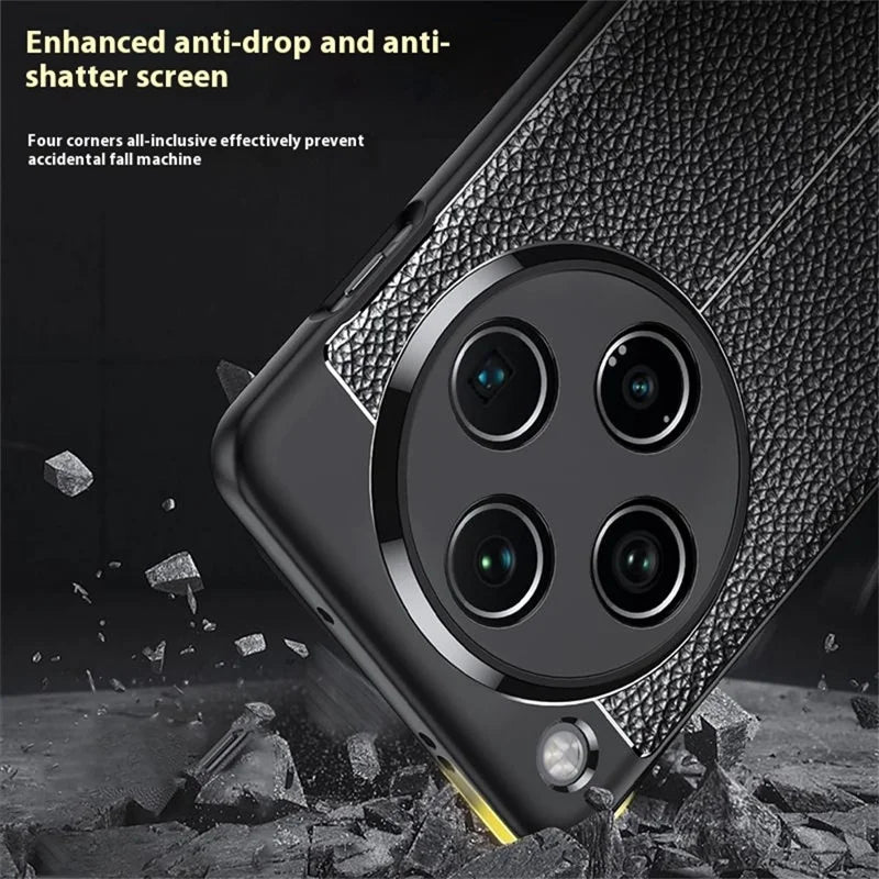 For Oppo Find X8 5G Case Litchi Texture TPU Flexible Phone Cover, Black