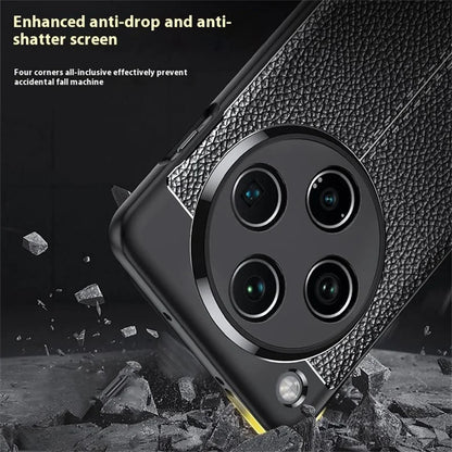 For Oppo Find X8 5G Case Litchi Texture TPU Flexible Phone Cover, Black