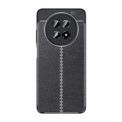 For Realme 13 5G Case Litchi Texture TPU Flexible Phone Cover, Black