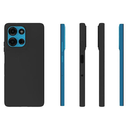 WANLONFENG MS Series for Motorola Moto G75 5G TPU Case Matte Cover with Screen Film (Big Lens Hole)