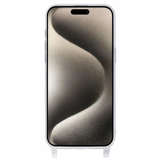 For iPhone 14 Case TPU 1.8mm Clear Phone Cover with Lanyard Holes