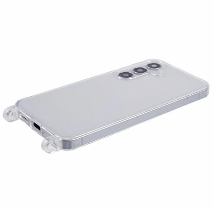 For Samsung Galaxy A15 4G / 5G Case TPU 1.8mm Clear Phone Cover with Lanyard Holes