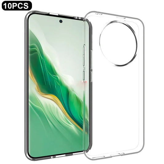 10Pcs / Pack For Honor Magic7 5G Clear Case Watermark-Free TPU Protective Cover
