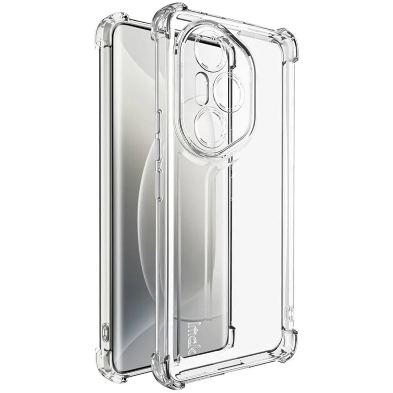 IMAK UX-4 Series For Honor 300 Pro Case Straight Frame Four Corner Shockproof Clear TPU Cover