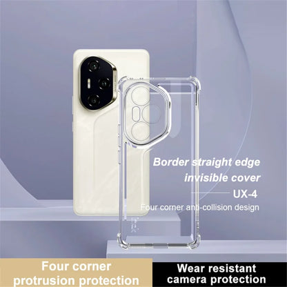 IMAK UX-4 Series For Honor 300 Pro Case Straight Frame Four Corner Shockproof Clear TPU Cover