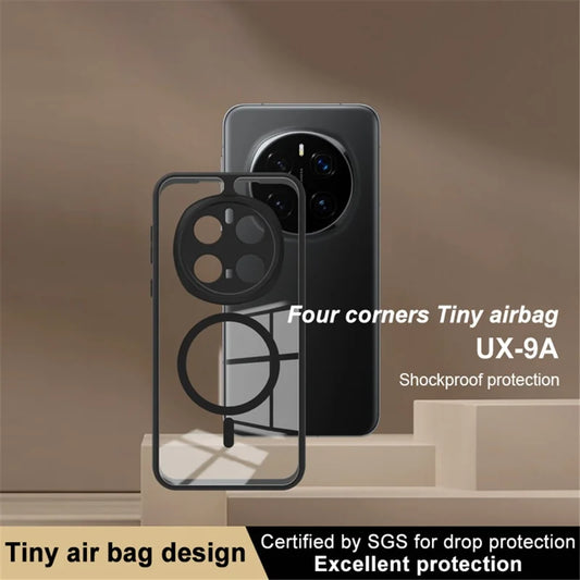 IMAK UX-9A For Honor Magic7 Pro 5G Clear Case Compatible with MagSafe Tiny Airbag PC TPU Phone Cover