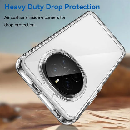 WANLONFENG MF Series for Honor Magic7 5G Case TPU Acrylic Clear Phone Cover with Tempered Glass Film