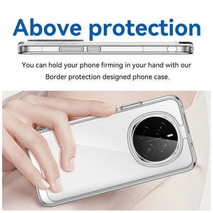 WANLONFENG MF Series for Honor Magic7 5G Case TPU Acrylic Clear Phone Cover with Tempered Glass Film