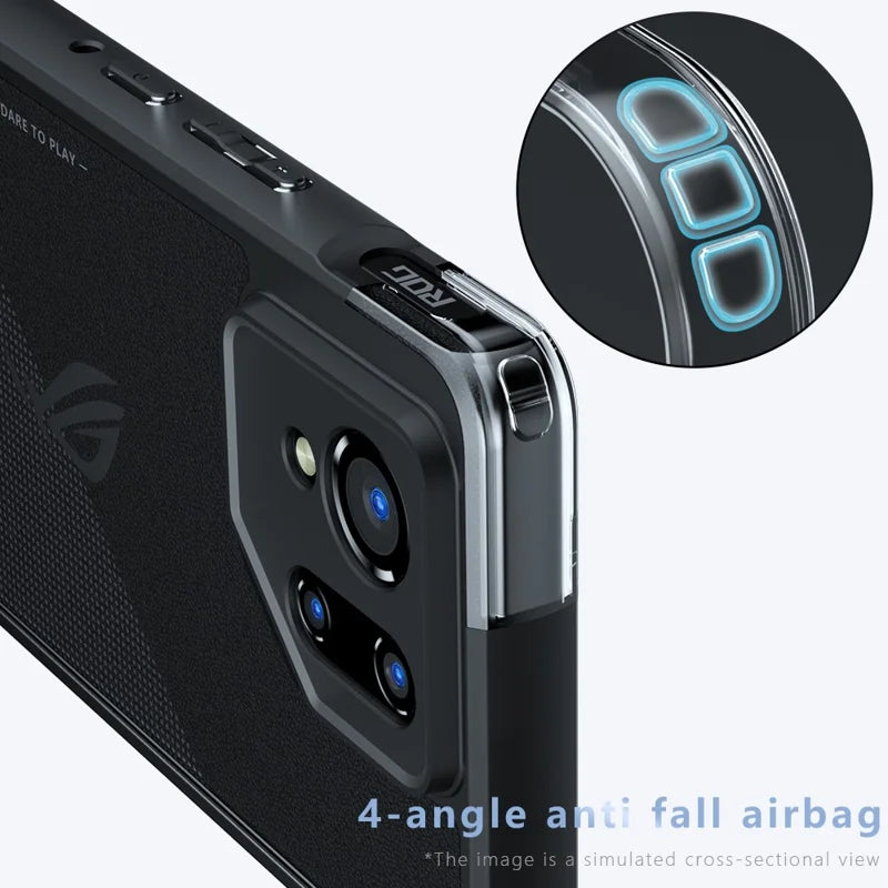 For Asus ROG Phone 9 Pro 5G  /  Phone 9 5G Case Drop-Proof TPU + PC Matte Back Phone Cover