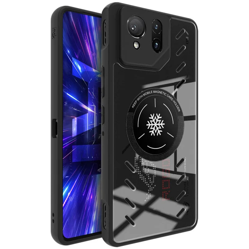 IMAK UX-9A For Asus ROG Phone 9 Pro 5G  /  Phone 9 5G Clear Case Heat Dissipation PC TPU Phone Cover