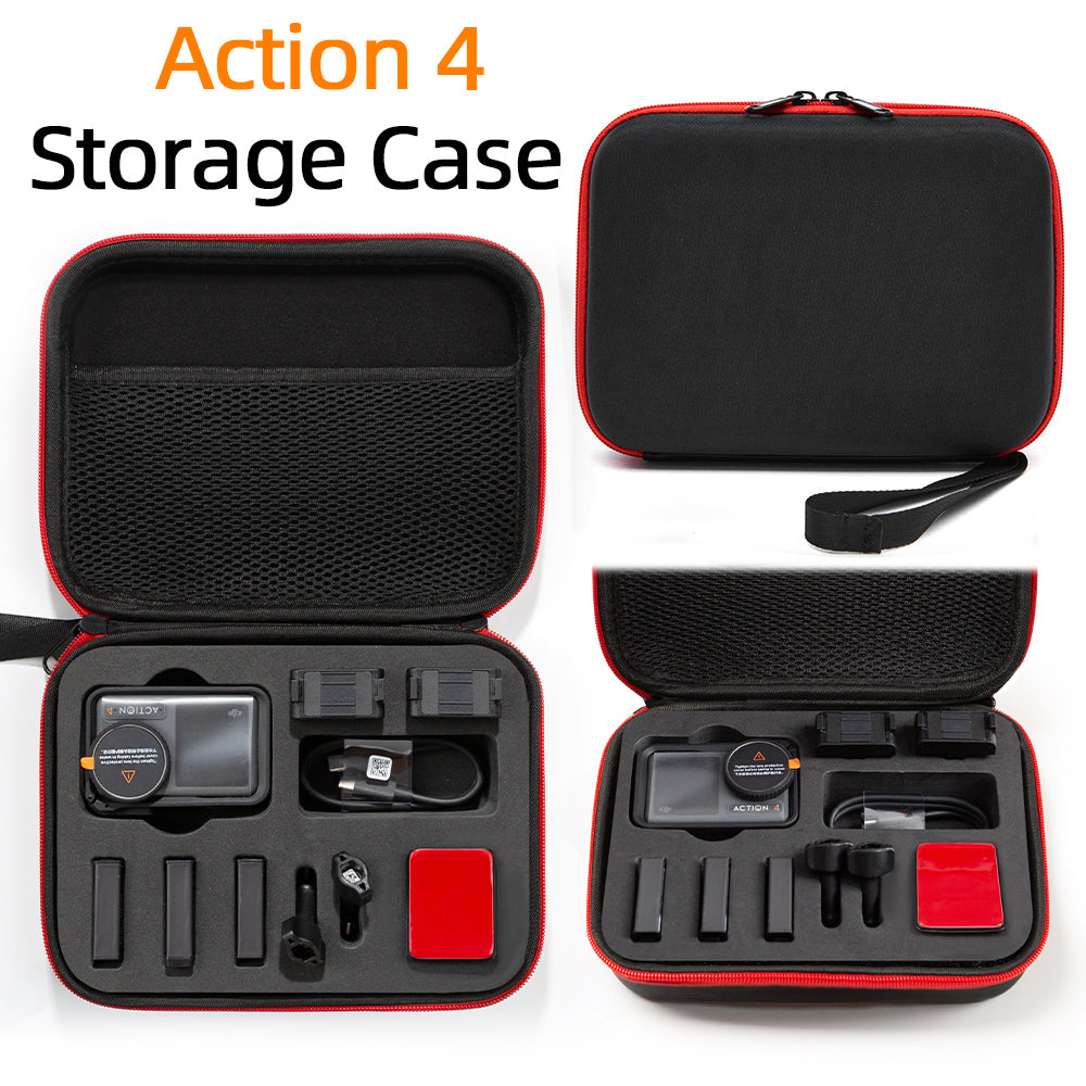 For DJI Action 4  /  3 Portable Sports Camera Storage Bag Shockproof EVA Carrying Case