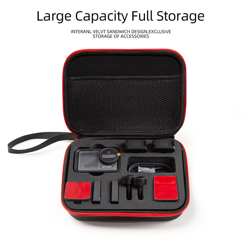 For DJI Action 4  /  3 Portable Sports Camera Storage Bag Shockproof EVA Carrying Case