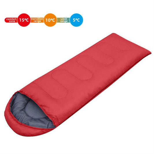 180cm Warm Envelope Camping Sleeping Bag for Outdoor Camping Hiking Backpacking