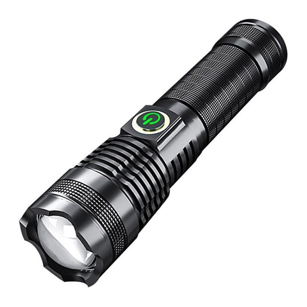 SHENFEIHUO B712 Zoom Flashlight Portable USB Charging Torch Light Strong Light Lamp for Outdoor