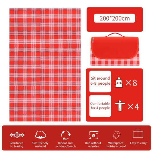 200x200cm Picnic Mat Waterproof Camping Mat Portable Moisture-proof Cushion