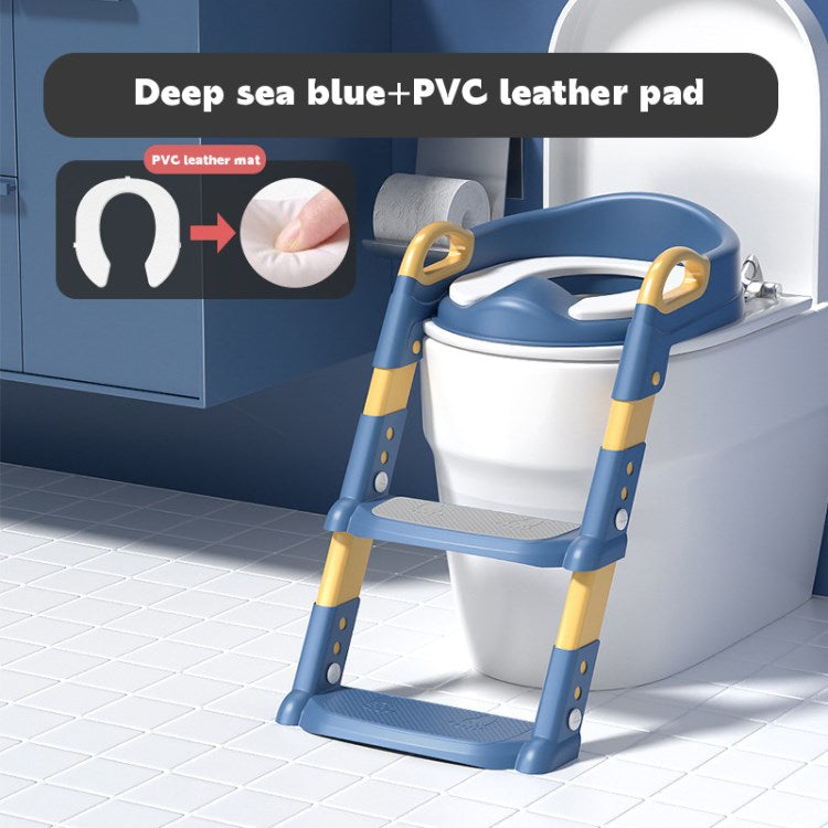 Kids Potty Toilet Chair Anti-splash Training Seat with Step Ladder