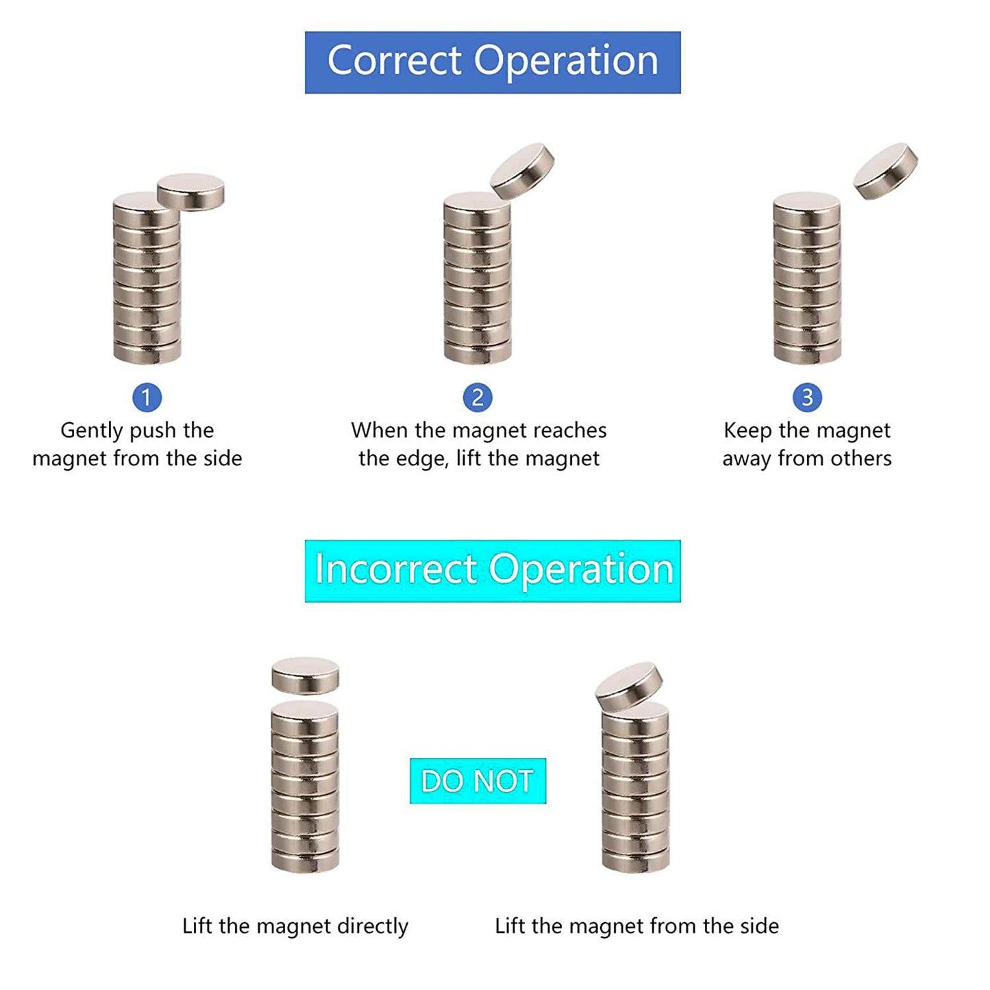 100Pcs / Set 10x2mm Round Super NdFeB Magnet N35 Strong Magnetic Plate for Industrial Production DIY